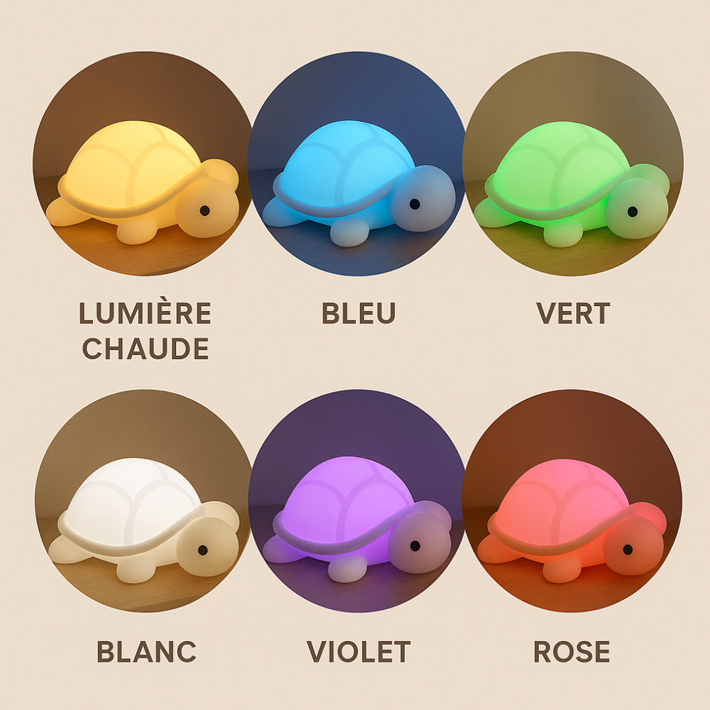 VEILLEUSE BÉBÉ TORTUE SILICONE