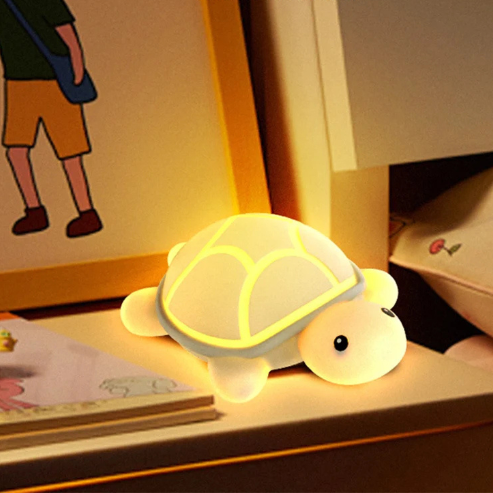 veilleuse bébé tortue en silicone