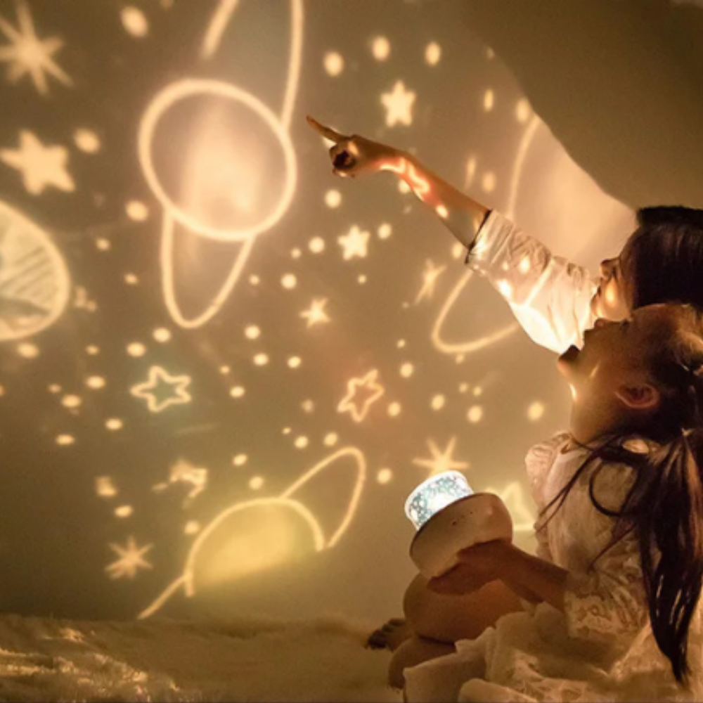 veilleuse bébé projection planète 