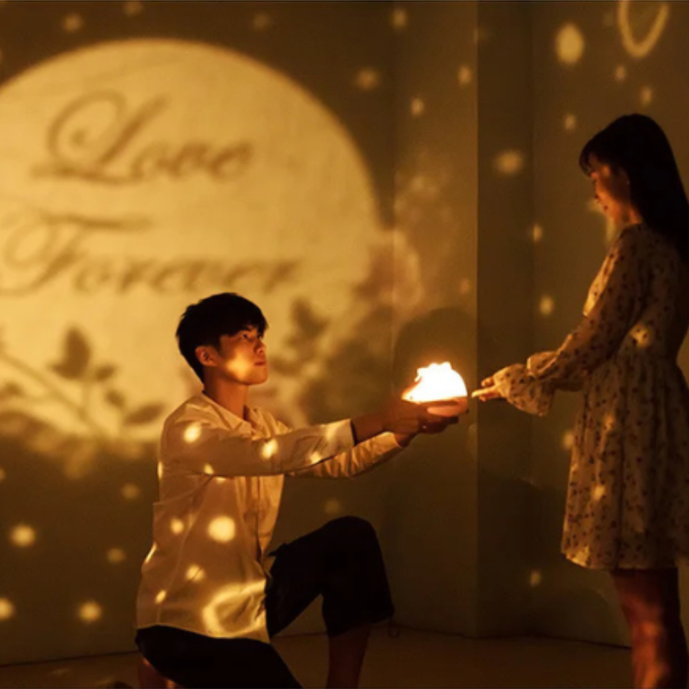 veilleuse bébé projection love