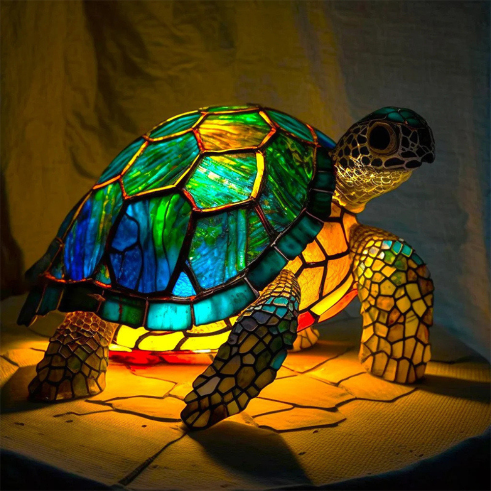 veilleuse bébé tortue résine