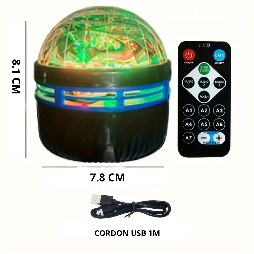veilleuse bébé a projection avec télécommande 