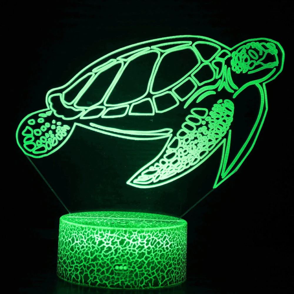 veilleuse bébé tortue vert