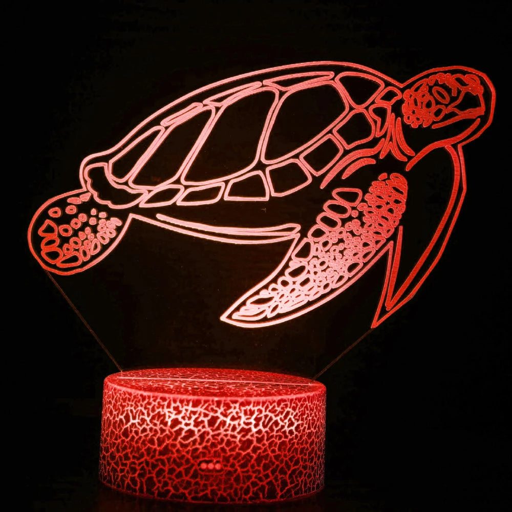 veilleuse bébé tortue rouge
